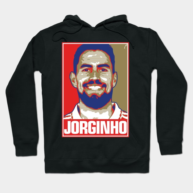 Jorginho - RED Hoodie by DAFTFISH